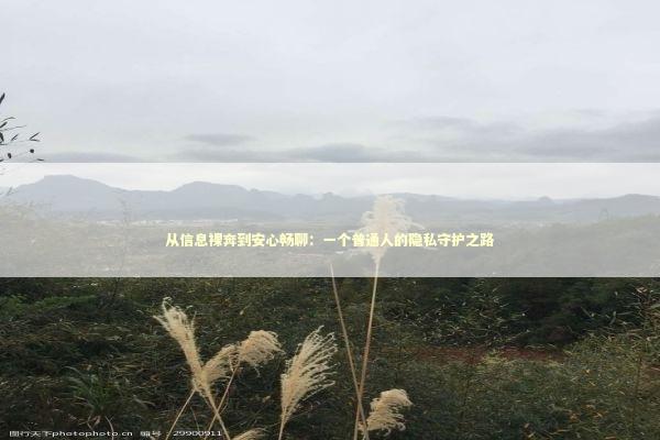 从信息裸奔到安心畅聊：一个普通人的隐私守护之路 IT技术