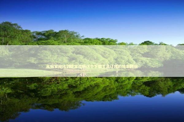 从频繁掉线到稳定流畅这个下载工具让我的效率翻倍 IT技术